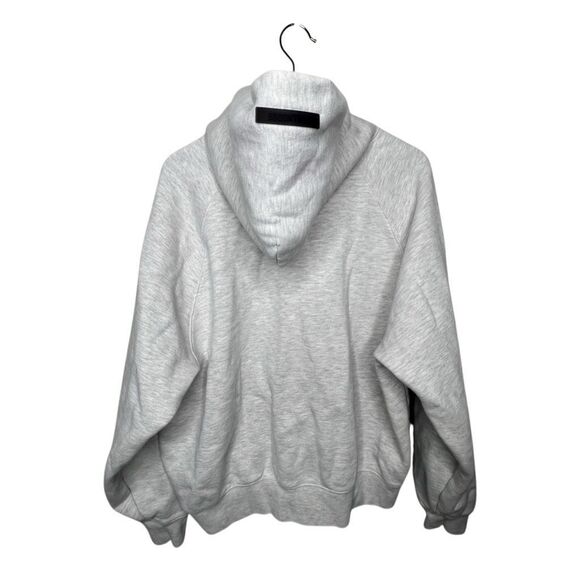 Essentials Fear of God Hoodie Gray With Reflective Lettering Medium - Picture 5 of 8